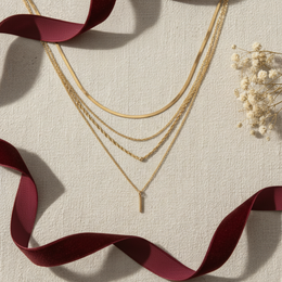 Aurette Gold Layered Necklace Set