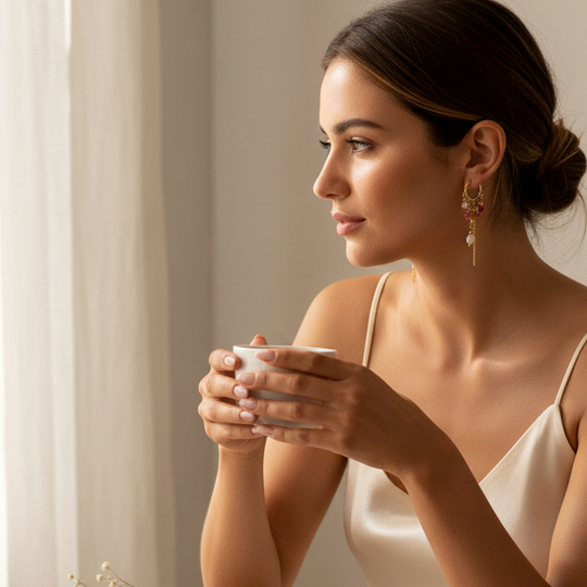 Isla Tassel Drop Earrings - 06 Dream-life lifestyle - Heart & Hazel tassel drop earrings