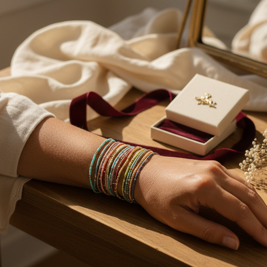 Solana Bohemian Bracelet Set - 06 Dream-life lifestyle - Heart & Hazel bohemian bracelet set